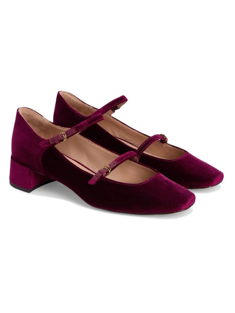 NWT Elegant Velvet Mary Jane Shoes Burgundy Cole Haan Paxton Maryjane Pump Wine